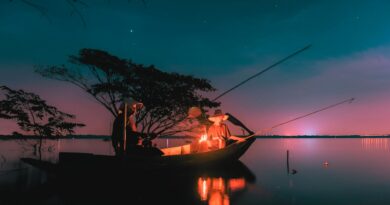 pesca noturna Guiné Equatorial