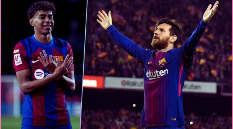 Lamine Yamal vs Messi Liga dos Campeões