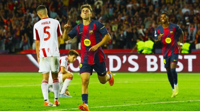 rashford e fermin barcelona vs olympiacos