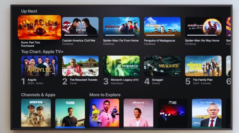 spotify app apple tv atualizacao