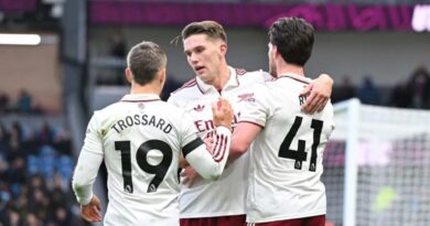 Arsenal vence Burnley e amplia liderança na Premier League