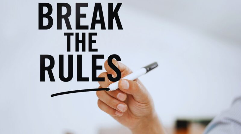 regras para quebrar