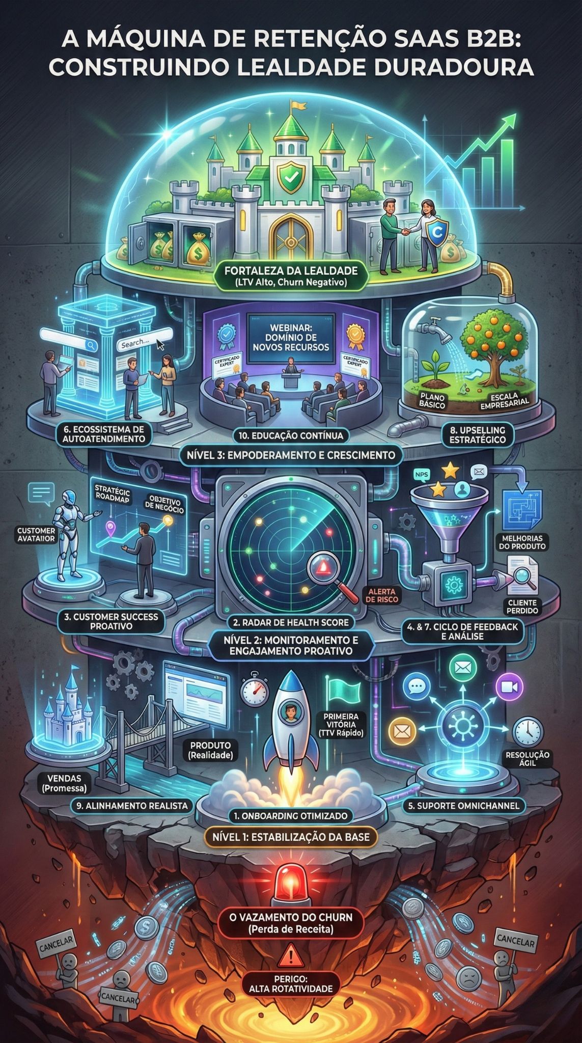 reduzir a taxa de churn em SaaS B2B