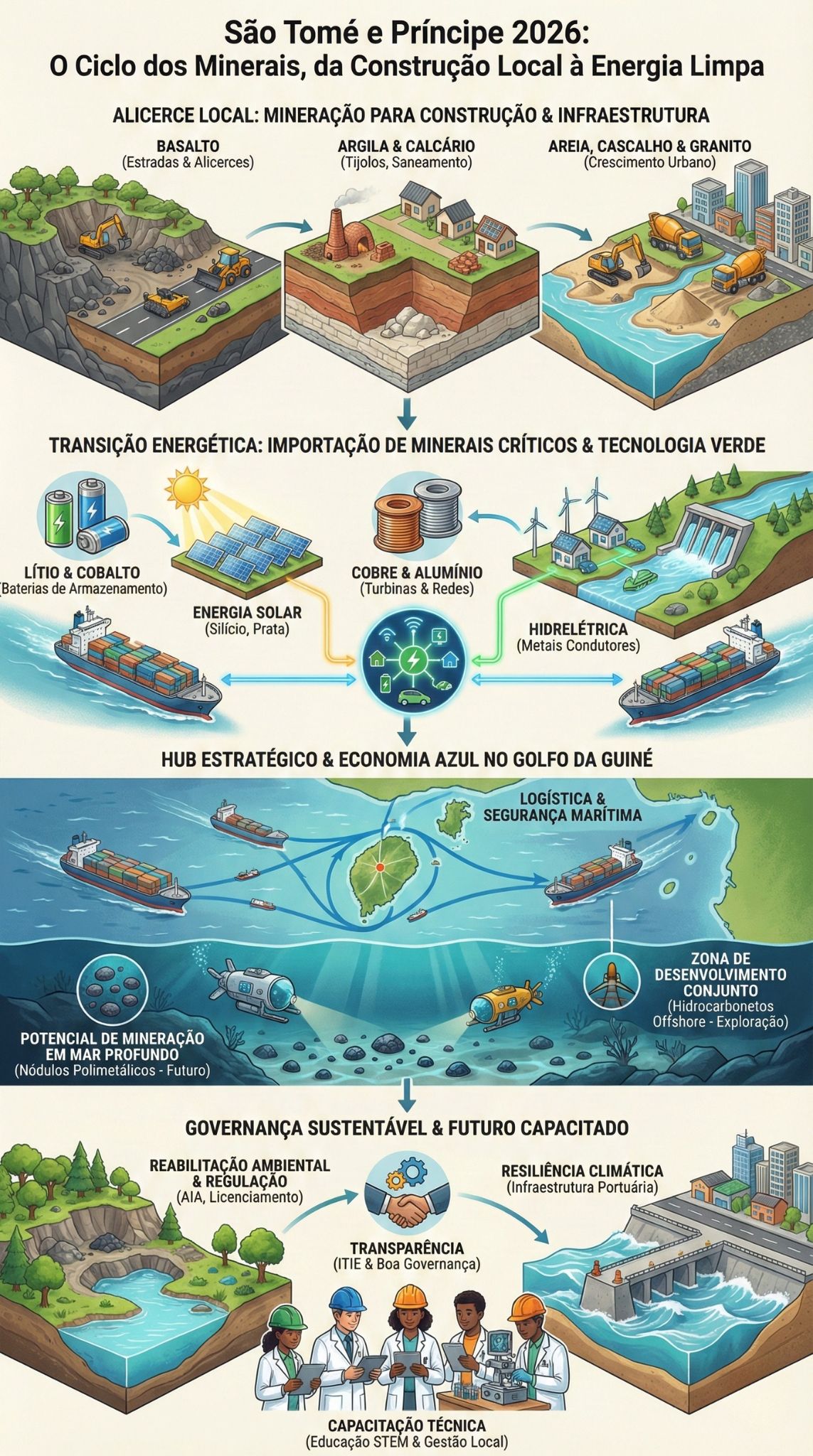 Minerais Críticos em São Tomé e Príncipe