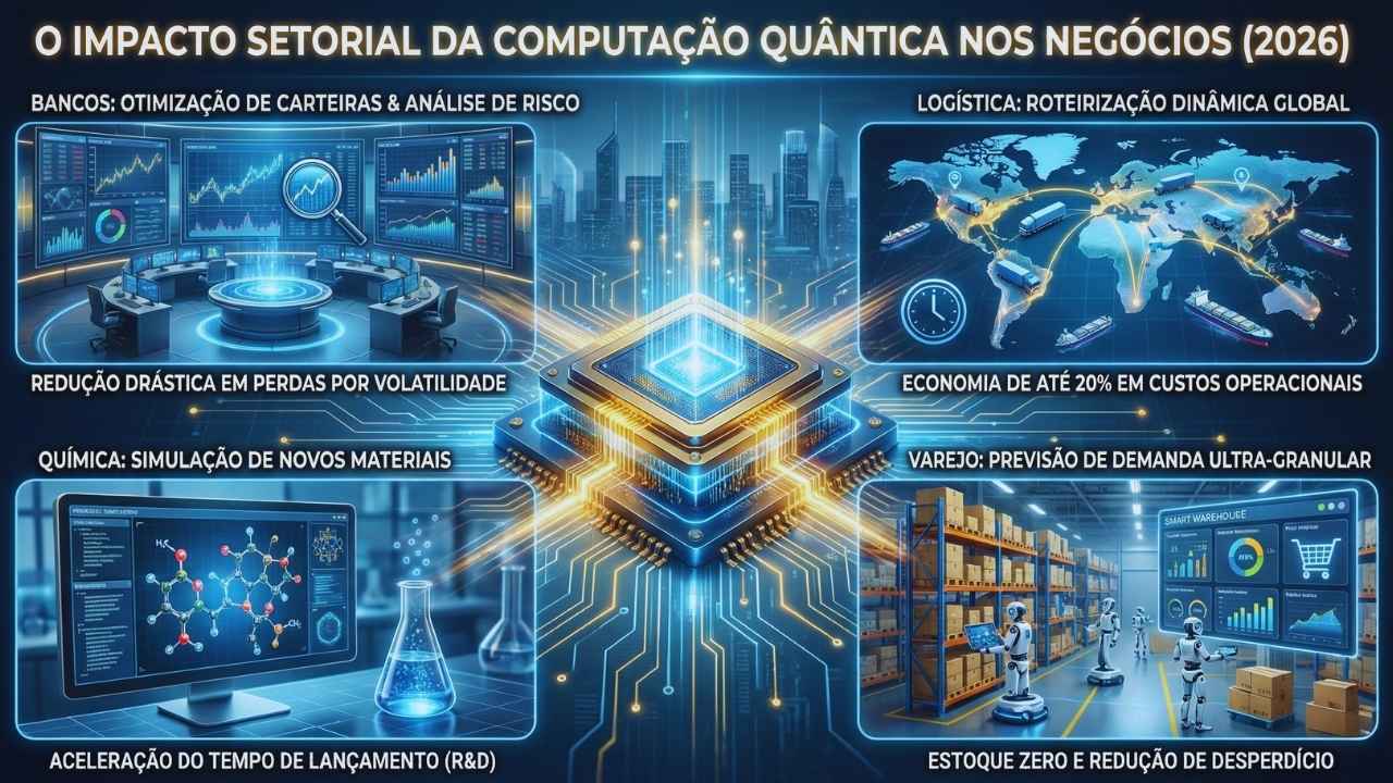 O Impacto Setorial da Computação Quântica nos Negócios