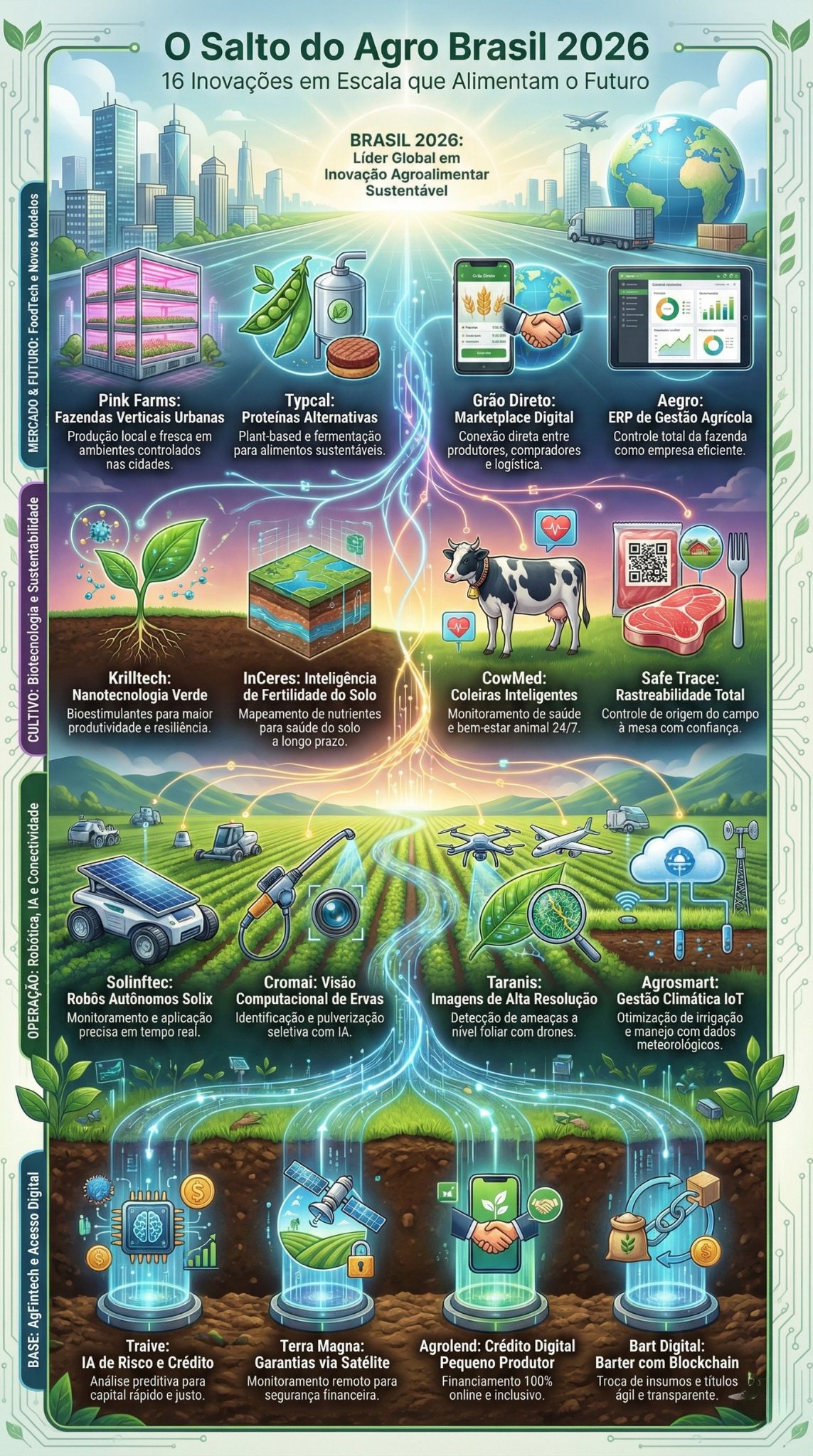 agritech inovação alimentar em escala no Brasil