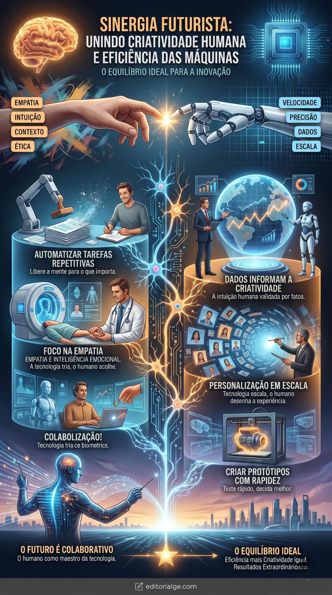 Criatividade humana e eficiência das máquinas