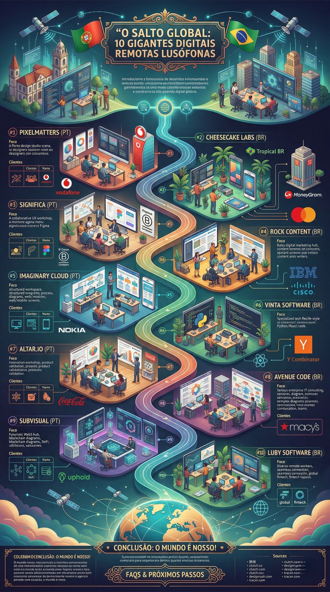 Agências Remotas Portuguesas e Brasileiras