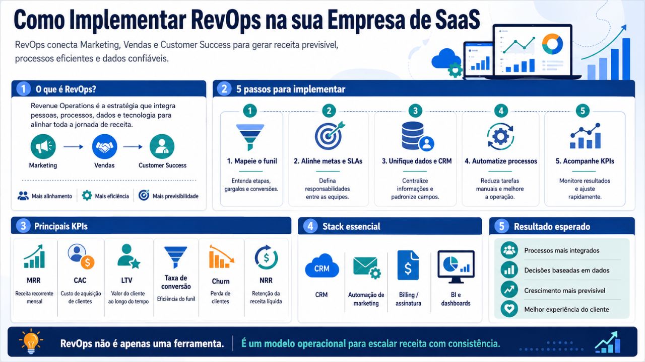 Como Implementar RevOps na sua Empresa de SaaS