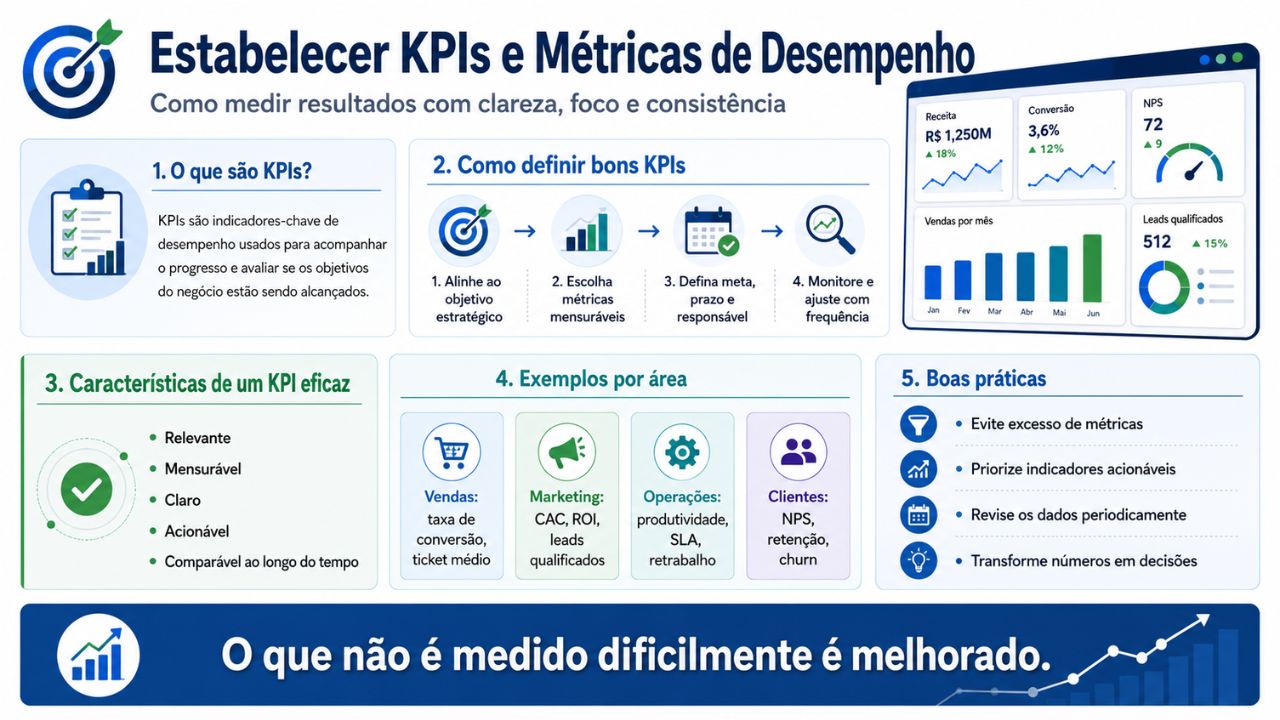 Estabelecer KPIs e Métricas de Desempenho