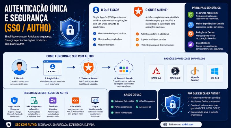 Autenticação Única e Segurança (SSO Auth0)