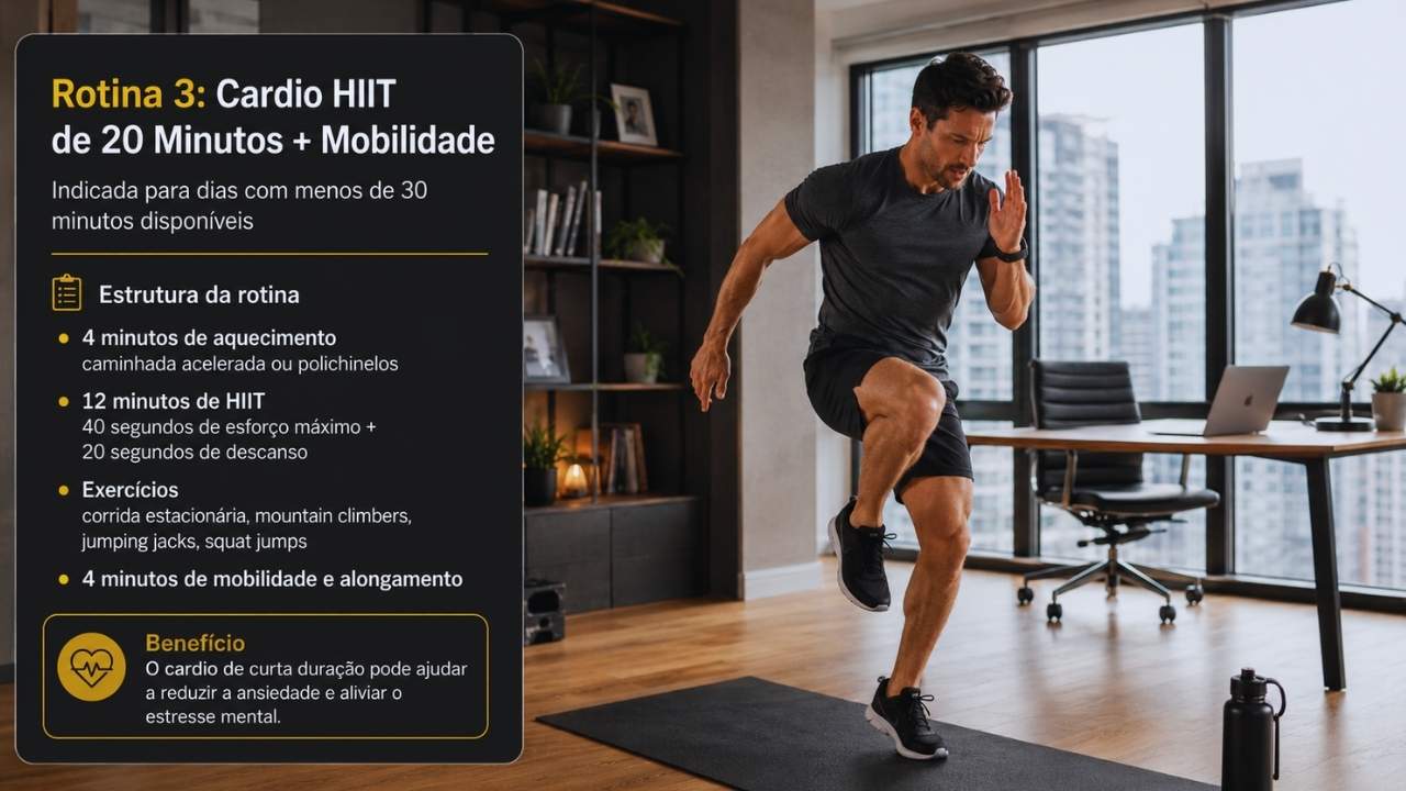 Cardio HIIT de 20 Minutos + Mobilidade