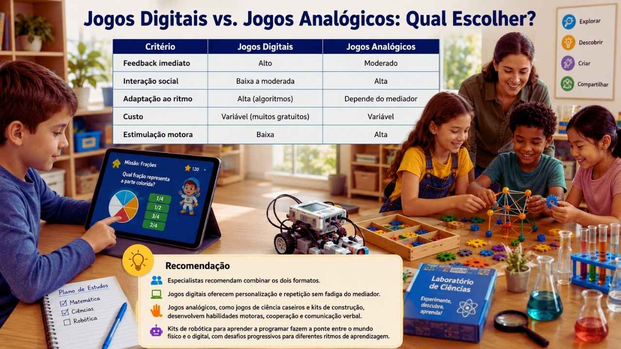 Jogos Digitais vs. Jogos Analógicos: Qual Escolher?