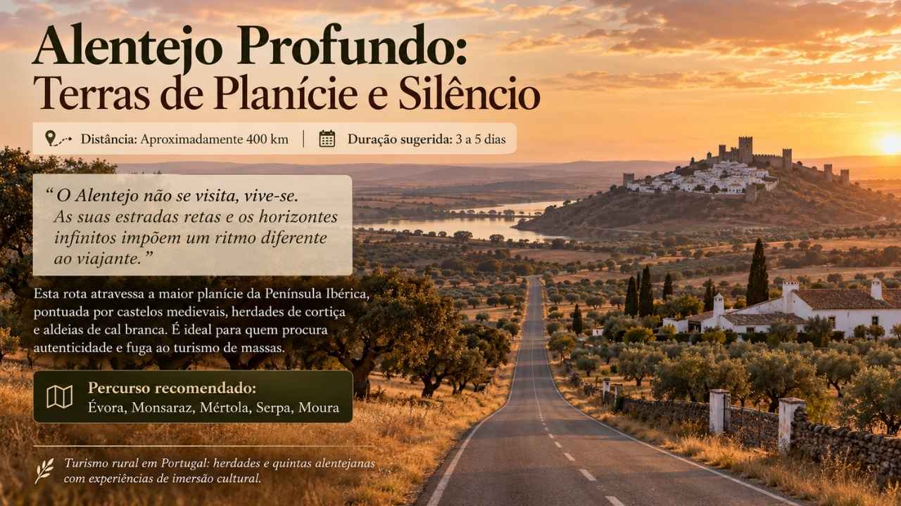 Alentejo Profundo: Terras de Planície e Silêncio