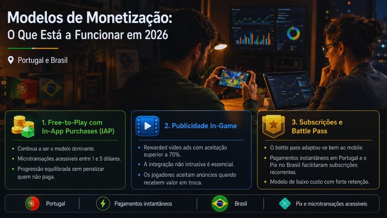 Modelos de Monetização: O Que Está a Funcionar em 2026