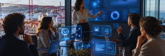 casos de uso de IA generativa em empresas em Portugal