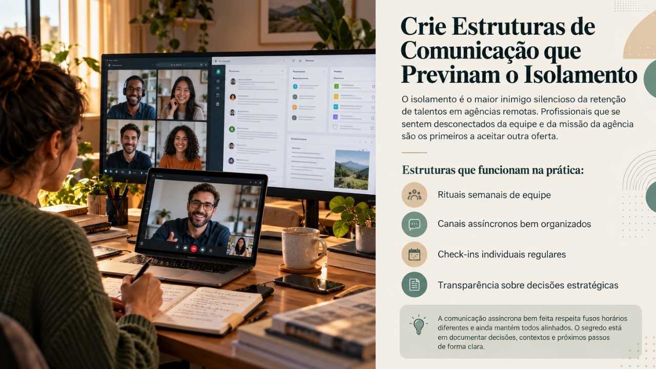 Crie Estruturas de Comunicação que Previnam o Isolamento