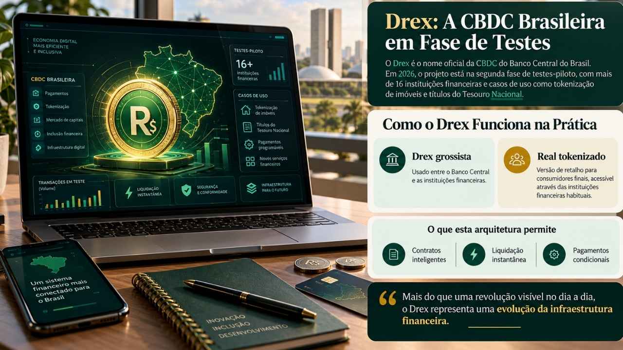 Drex: A CBDC Brasileira em Fase de Testes