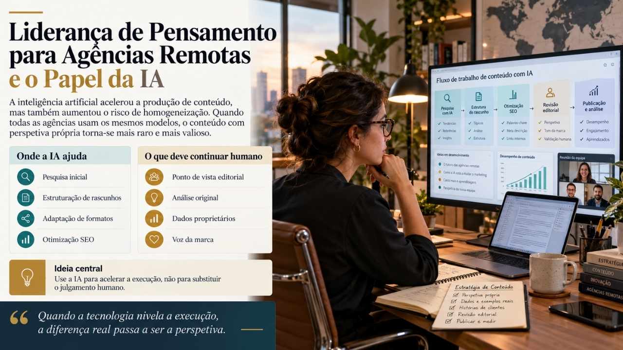 Liderança de Pensamento para Agências Remotas e o Papel da IA