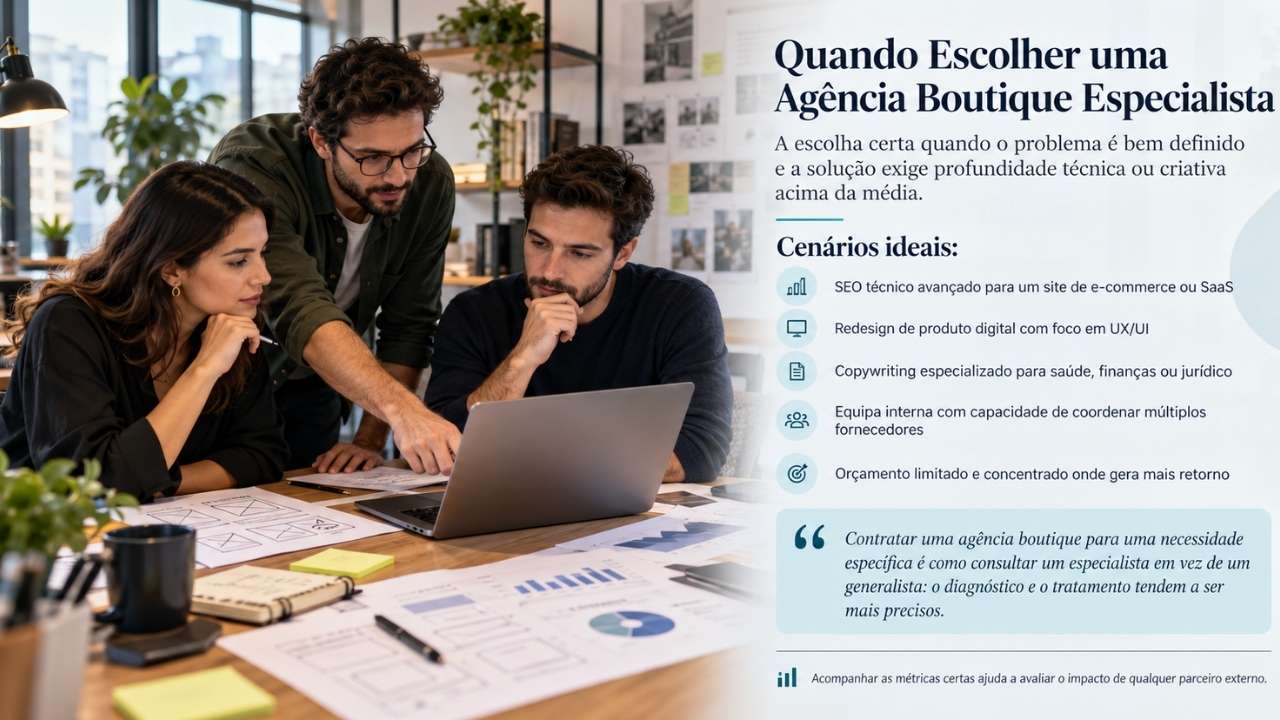 Quando Escolher uma Agência Boutique Especialista