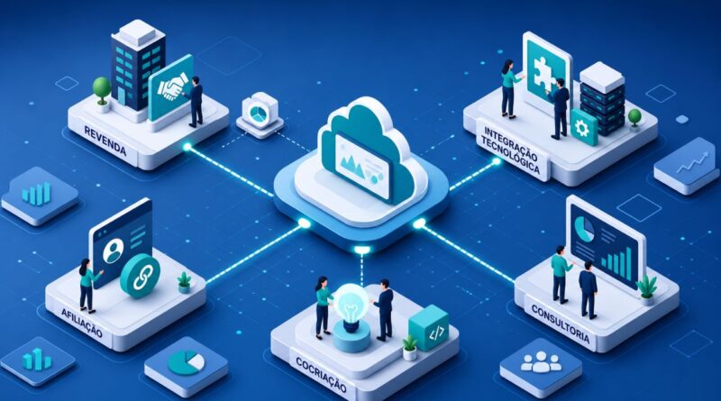 modelos de programas de parcerias SaaS